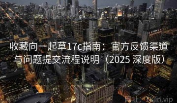 收藏向一起草17c指南：官方反馈渠道与问题提交流程说明（2025 深度版）