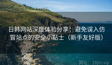 日韩网站深度体验分享：避免误入仿冒站点的安全小贴士（新手友好版）