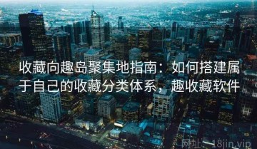 收藏向趣岛聚集地指南：如何搭建属于自己的收藏分类体系，趣收藏软件