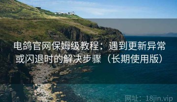 电鸽官网保姆级教程：遇到更新异常或闪退时的解决步骤（长期使用版）