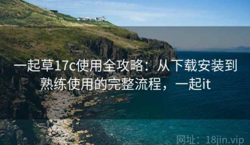 一起草17c使用全攻略：从下载安装到熟练使用的完整流程，一起it