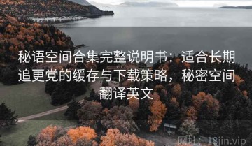 秘语空间合集完整说明书：适合长期追更党的缓存与下载策略，秘密空间翻译英文