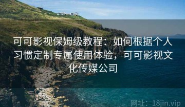 可可影视保姆级教程：如何根据个人习惯定制专属使用体验，可可影视文化传媒公司