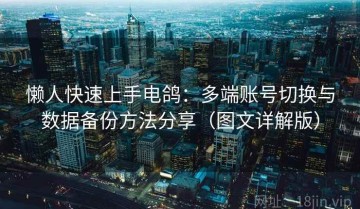 懒人快速上手电鸽：多端账号切换与数据备份方法分享（图文详解版）