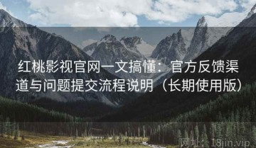 红桃影视官网一文搞懂：官方反馈渠道与问题提交流程说明（长期使用版）