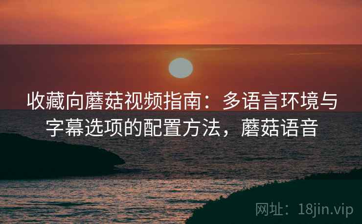 收藏向蘑菇视频指南：多语言环境与字幕选项的配置方法，蘑菇语音