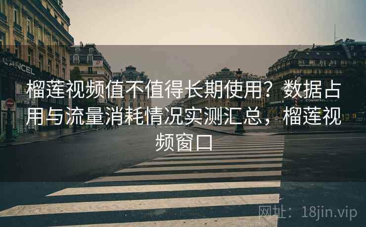 榴莲视频值不值得长期使用?数据占用与流量消耗情况实测汇总,榴莲视频窗口 榴莲视频值不值得长期使用?数据占用与流量消耗情况实测汇总,榴莲视频窗口