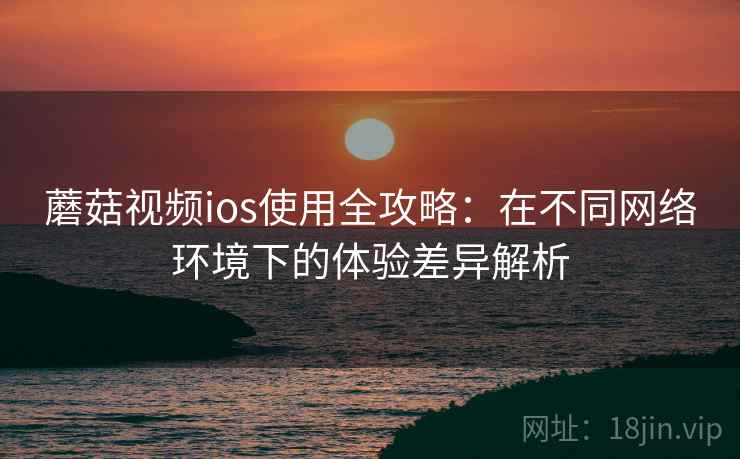 蘑菇视频ios使用全攻略：在不同网络环境下的体验差异解析